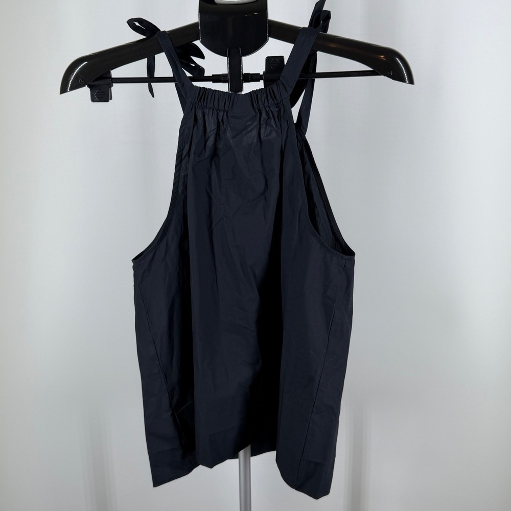 Who What Wear Black Halter Neck Tie Shoulder Sleeveless Top S